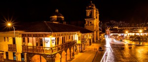 Cusco Plaza Night view